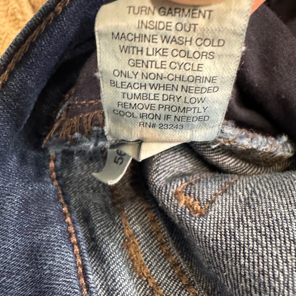 New York & Company Soho Bootcut Jeans Women Y2K 6 Tall (28x24) Dark Wash Stretch - Picture 5 of 10